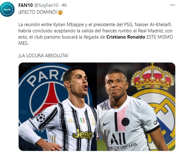 Así las cosas con CR7 y Mbappé