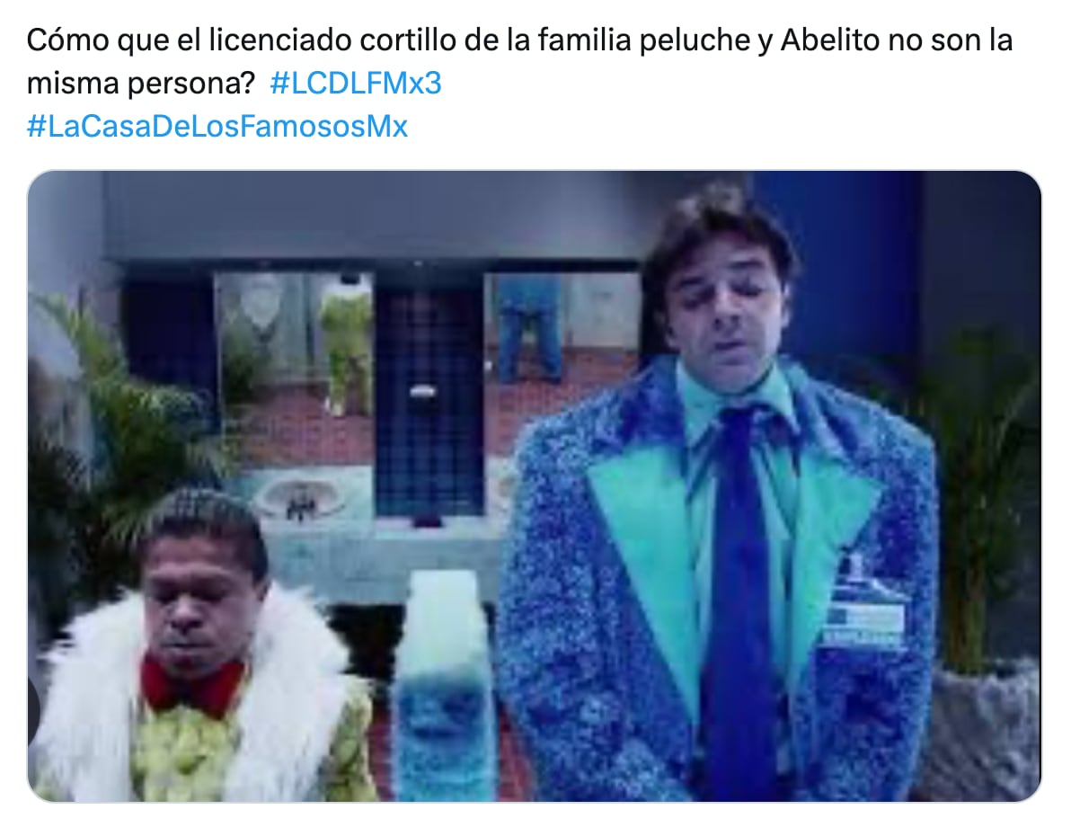 Meme de Abelito, habitante de La Casa de los Famosos México 2025