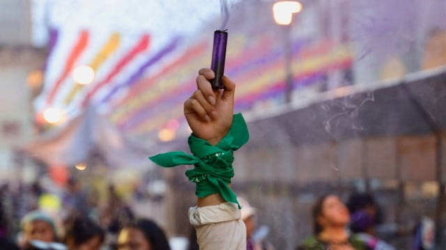 Protesta contra feminicidios