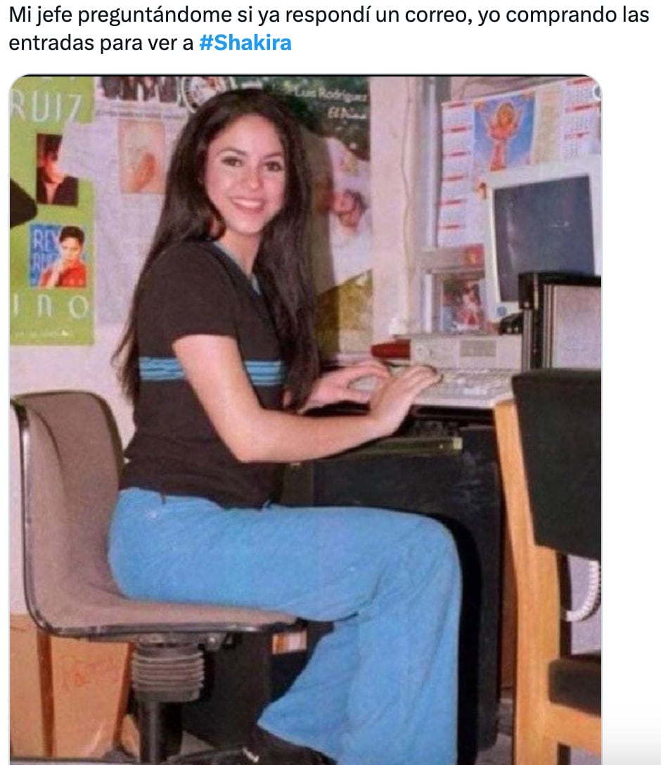 Memes de la preventa de Shakira en México