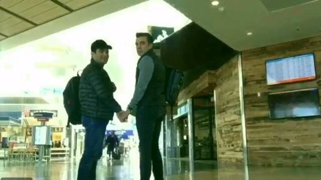 Omar Chaparro y Adrián Uribe