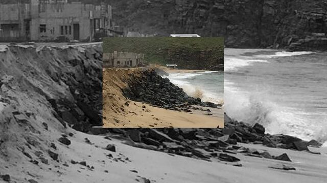 Las piedras que conforman el rompeolas construído por la empresa Mira, es arrastrado por las corrientes afectando los motores de las embarcaciones.