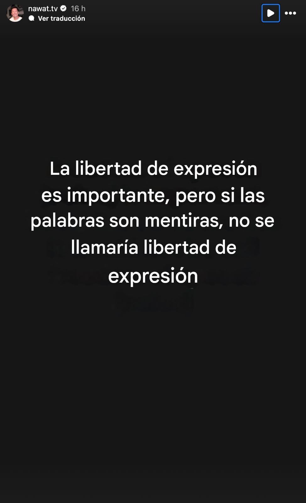 Nawat Itsaragrisil habla de la libertad de expresion y las mentiras.