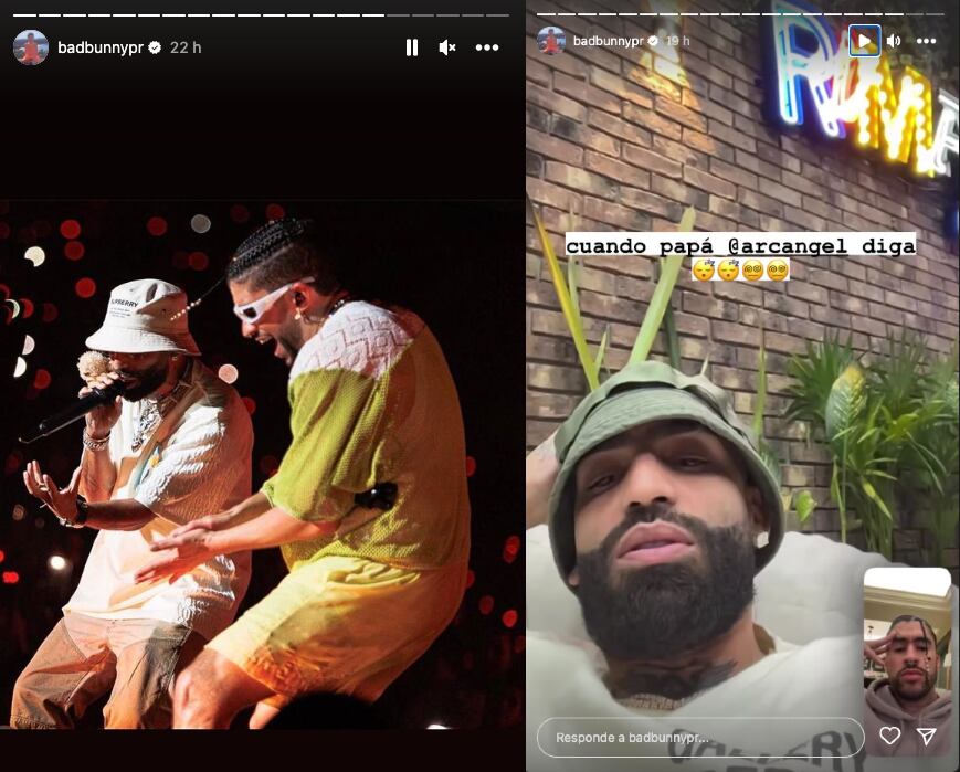 Bad Bunny estaría confirmando que hay colaboración con Arcángel