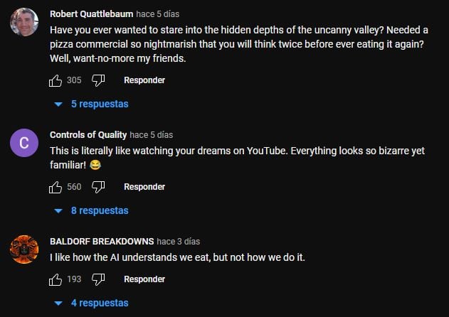 VIDEO: Comercial de pizza creado con inteligencia artificial da auténtico terror