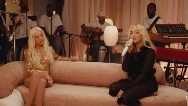 Christina Aguilera y Sabrina Carpenter