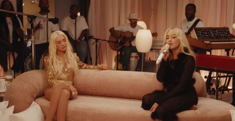 Christina Aguilera y Sabrina Carpenter