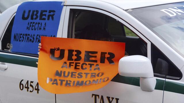 protesta contra uber en Quintana Roo