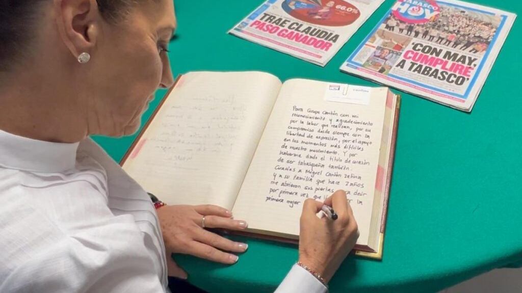 Prensa: Slim rompió récord de AMLO. Caligrafía de Sheinbaum para calmar columnistas