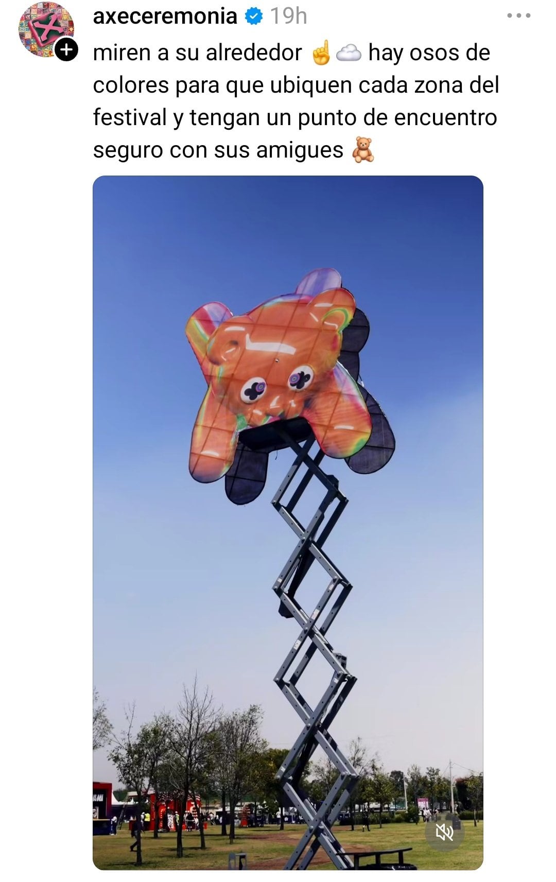 Estructura metálica que colapsó en el Axe Ceremonia 2025