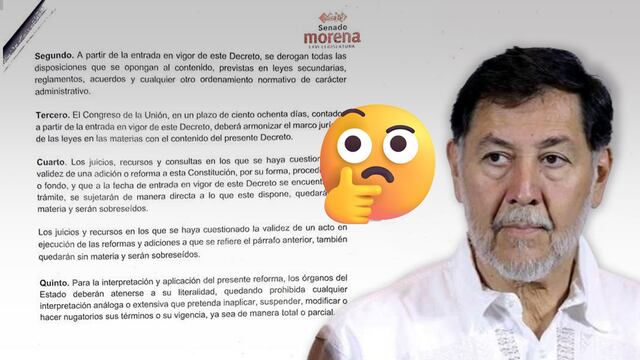 Noroña asegura que la iniciativa de supremacía constitucional no es autoritaria.
