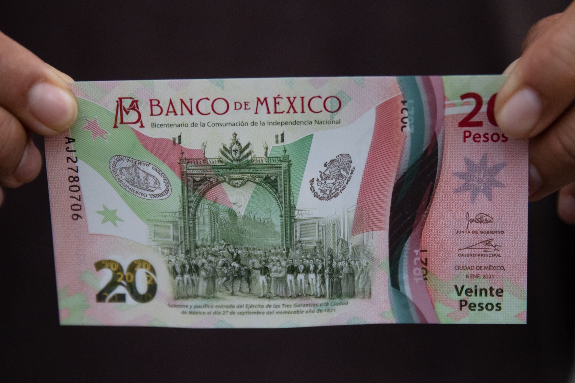 Billete de 20 pesos