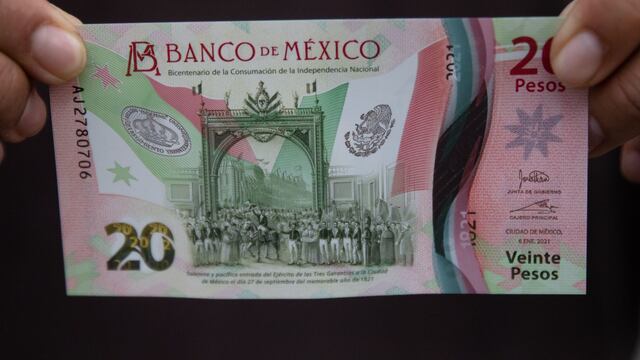 Billete de 20 pesos