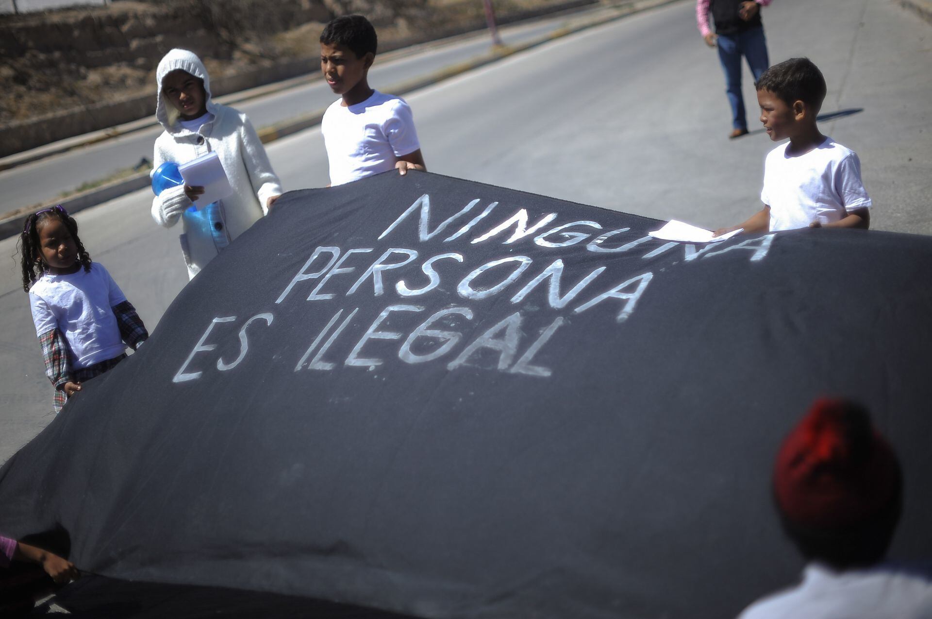 Incendio en Ciudad Juárez. Protesta de Migrantes tras la muerte de 40 personas