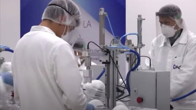 Fábrica de cubrebocas N-95 en CDMX