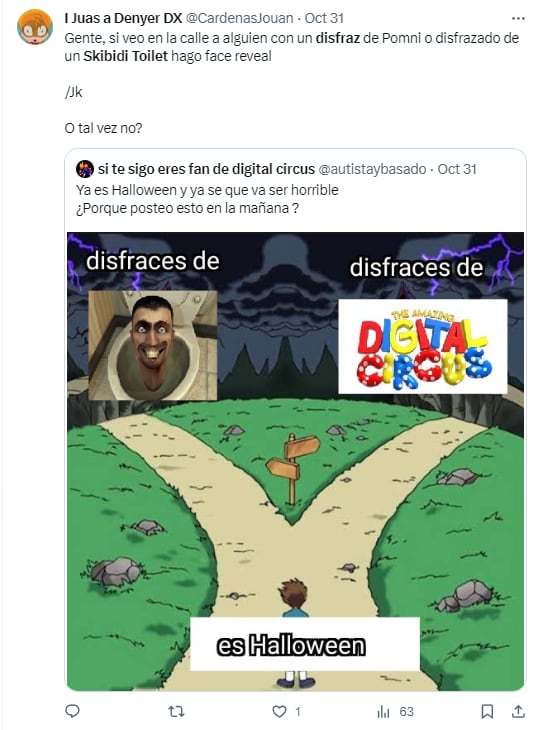 Memes por el Skibidi toilet disfraz