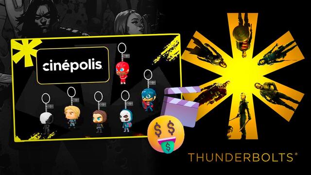 Llaveros de Thunderbolts en Cinépolis