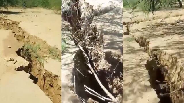 Imponente grieta se abre en la costa de Hermosillo