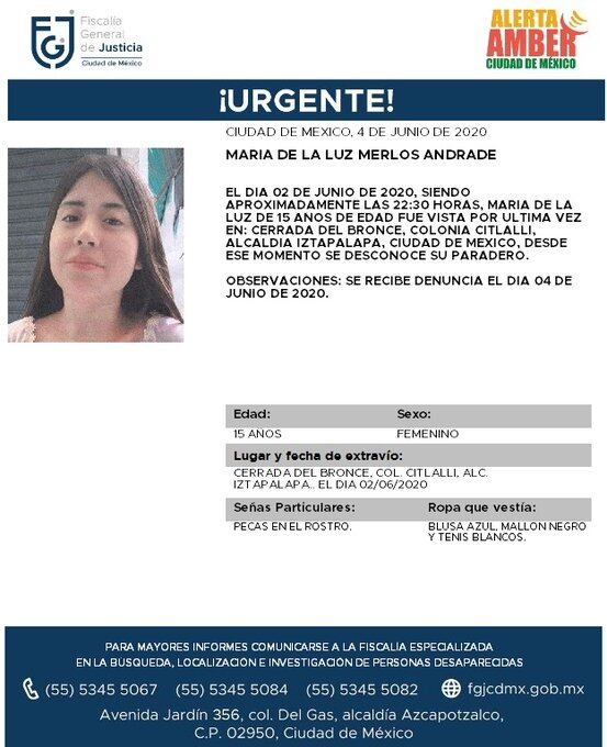 Ficha de búsqueda de María.