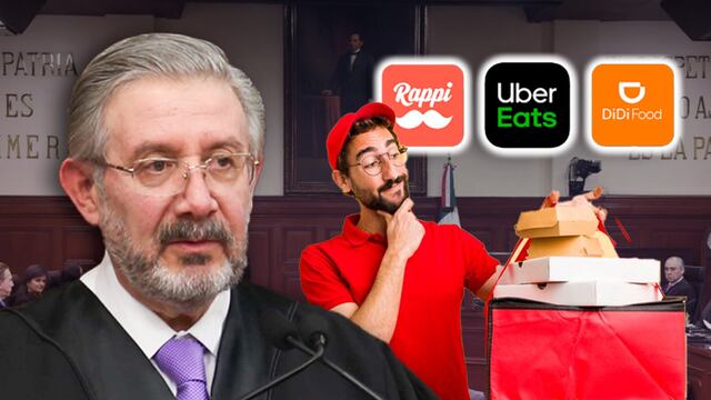 El ministro Luis María Aguilar Morales buscar dar duro golpe a las apps de comida como Uber Eats, DiDi y Rappi