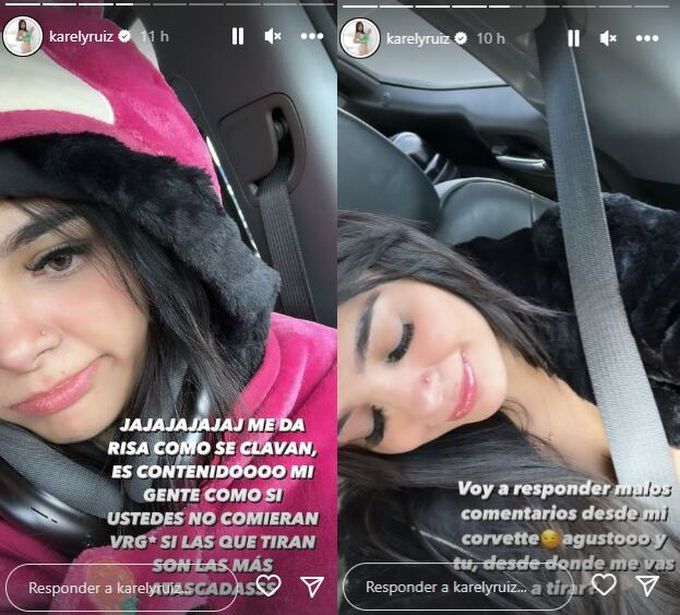 Karely Ruiz responde en Instagram acerca de su video