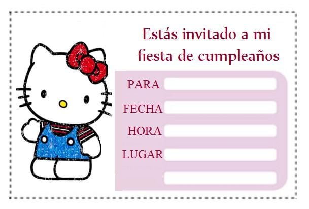 Las 10 T¡tarjetas de Hello Kitty de cumpleaños