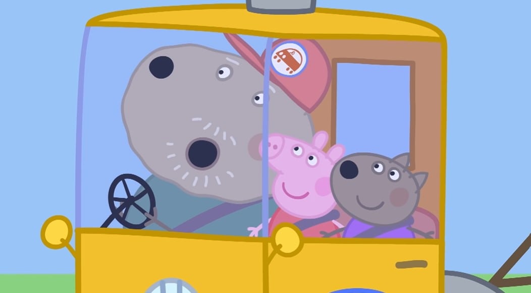 Peppa Pig aprende de automóviles y construcción