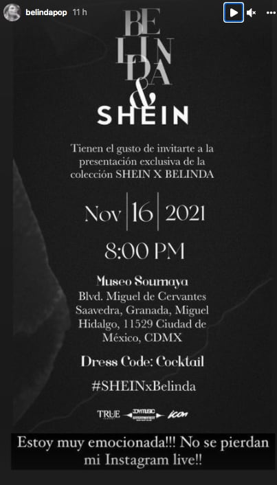 Belinda presenta su nueva colección de ropa