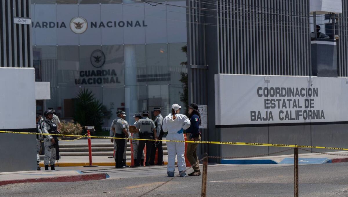 Balacera afuera de la Guardia Nacional en Tijuana