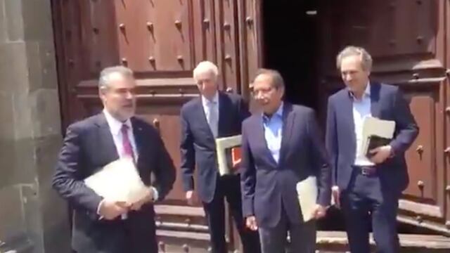 Empresarios en reunión con AMLO.
