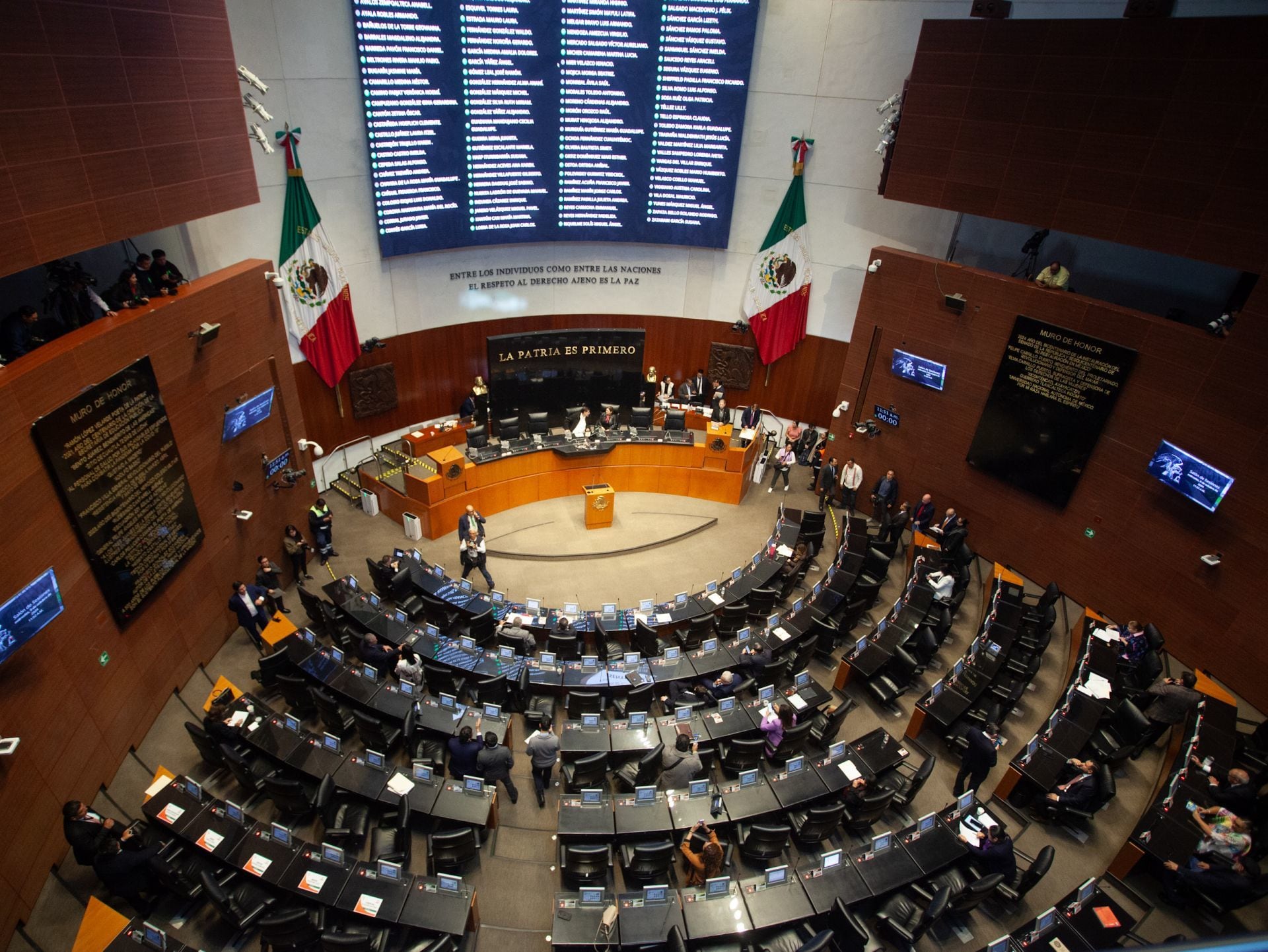 Sesión en la Cámara de Senadores