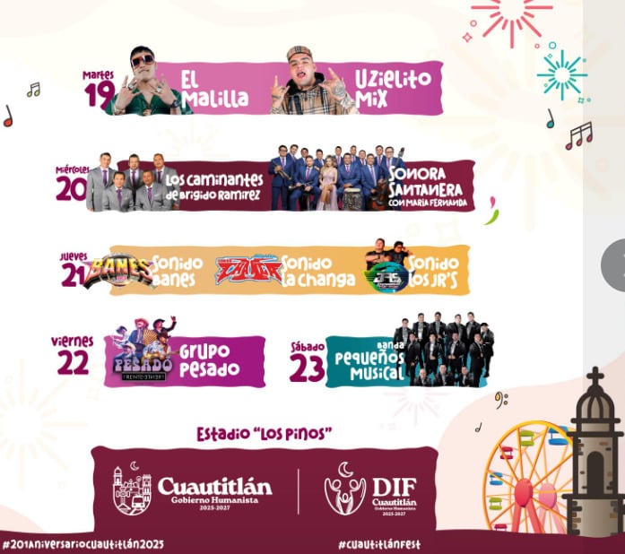 Cuautitlán organizó diversos eventos musicales por su aniversario