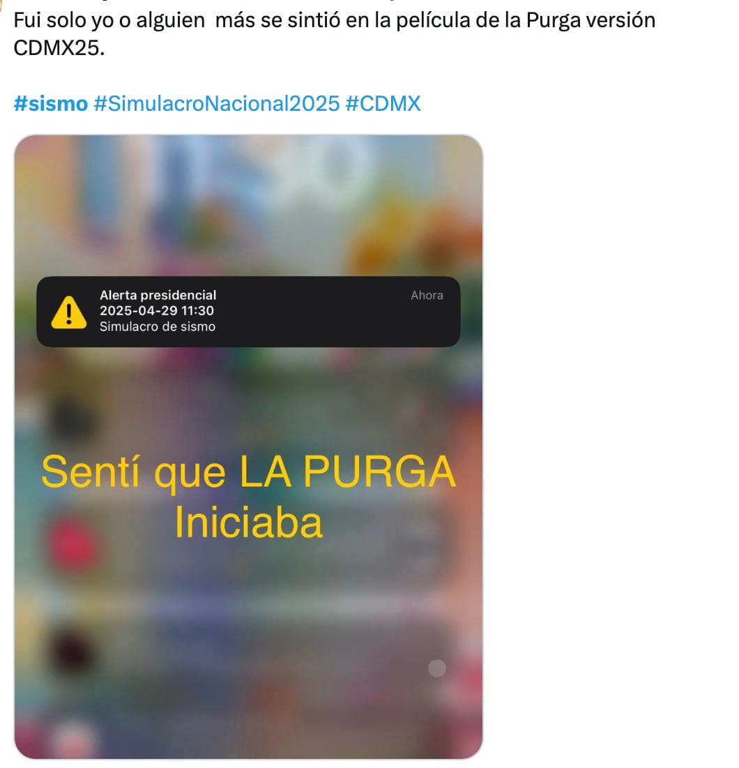 Memes del simulacro nacional 2025