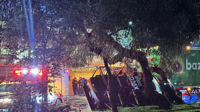 Patrulla choca contra tráiler en Ignacio Zaragoza