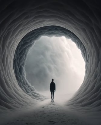 Representación de una inteligencia artificial sobre cómo es la vida después de la muerte