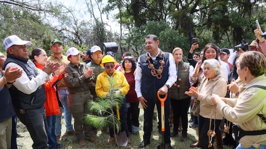Alejandro Armenta participa en Jornada de Reforestación en Puebla