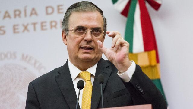 Marcelo Ebrard, secretario de Relaciones Exteriores.