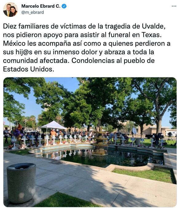 Tuit de Marcelo Ebrard