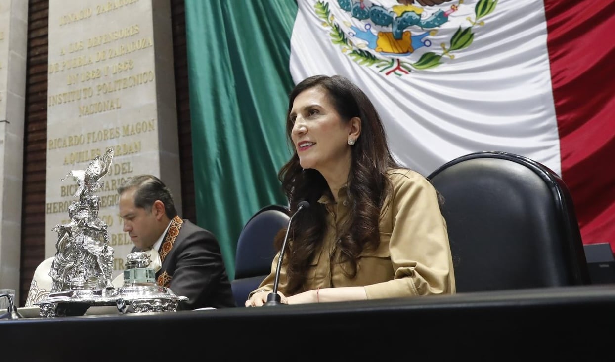 Kenia López Rabadán, diputada del PAN y presidenta de la Cámara de Diputados