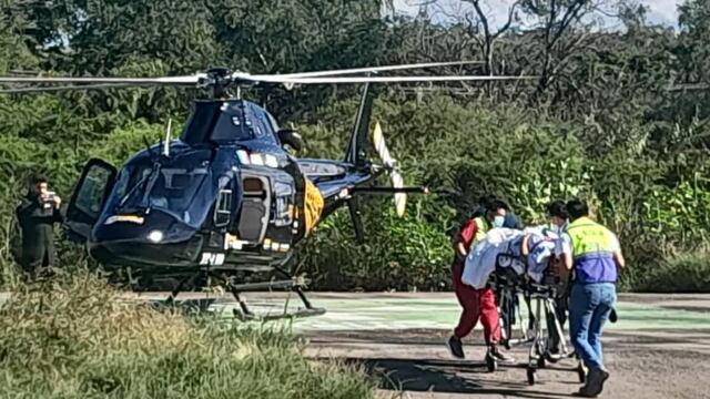 Gobierno de Puebla y SUMA realizan traslado aéreo de urgencia para salvar la vida de un bebé.