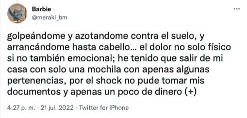 una joven es golpeada por su papá en Nuevo León