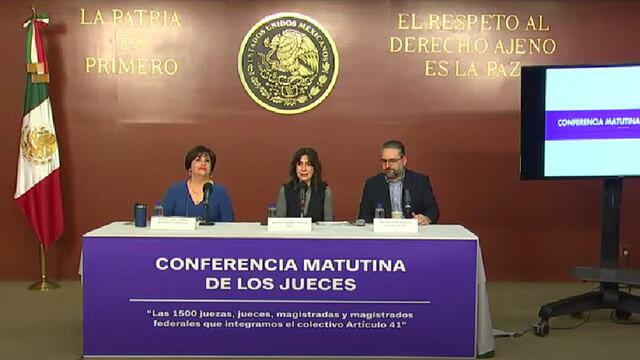 Conferencia mañanera de jueces del 30 de octubre