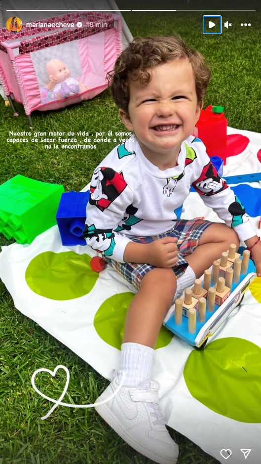 Mariana Echeverría comparte a su hijo Lucca como su motor para seguir adelante.