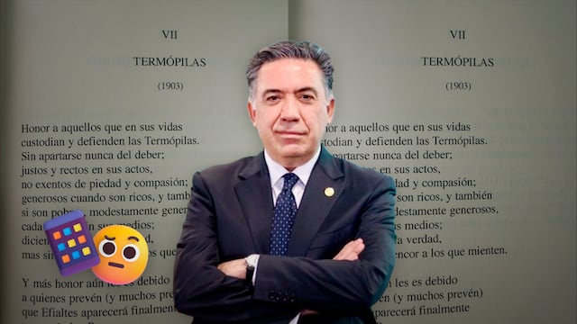Enrique Inzunza reaparece en X con poma de Constantino Cavafis