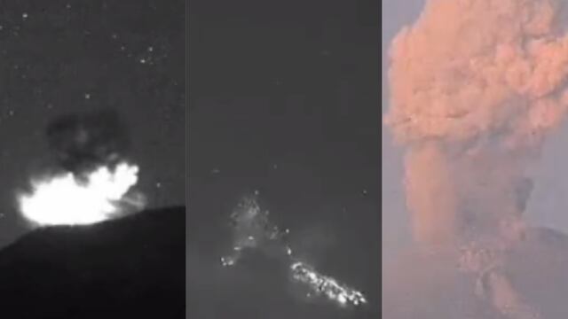 Volcán Popocatépetl registra tres nuevas explosiones en menos de 24 horas