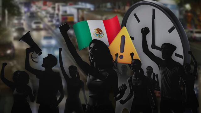 Bloqueo en importante avenida de la CDMX por semana de 40 horas laborales en México