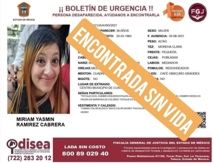 Ficha de búsqueda Miriam Yasmín Ramírez Cabrera