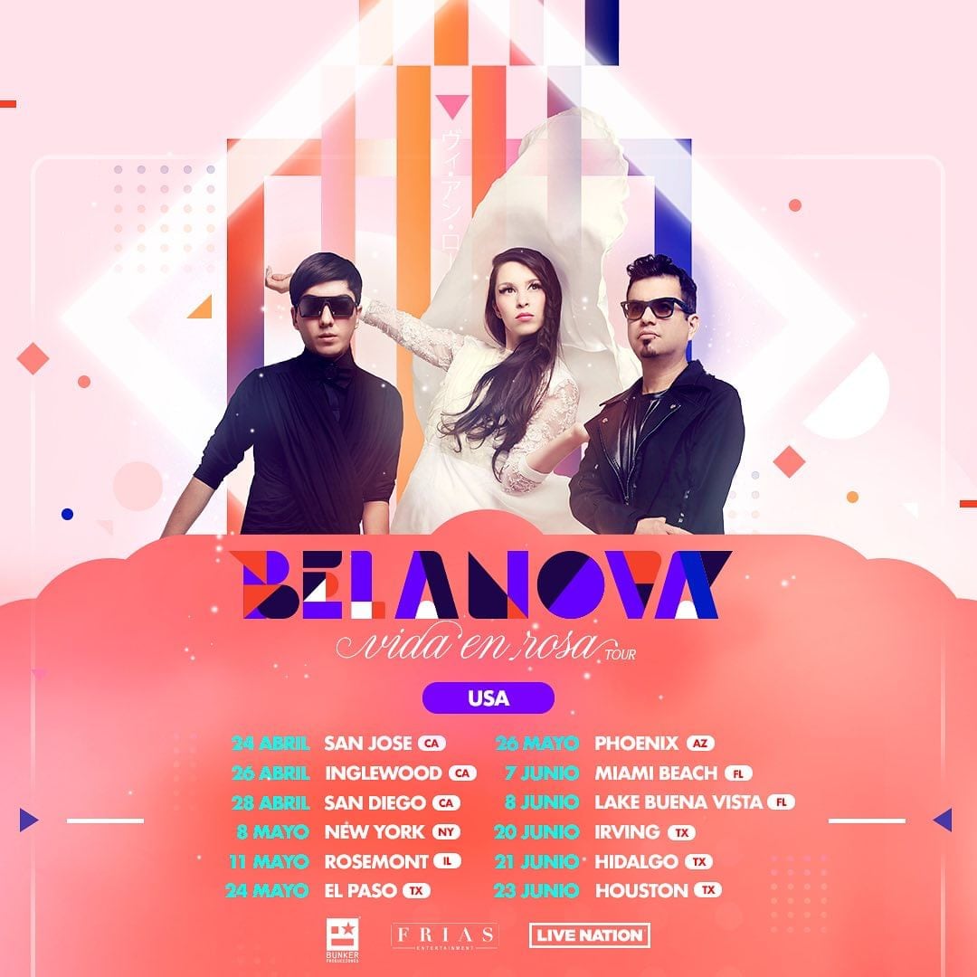 Belanova anuncia su gira 20204 con estas fechas.