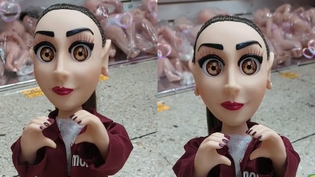 Presentan en TikTok muñeca de Claudia Sheinbaum con 8 audios y canciones