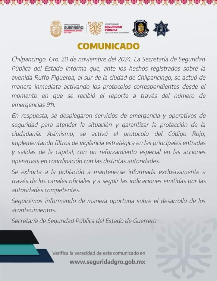 Chilpancingo: ataque frente a Bodega Aurrerá